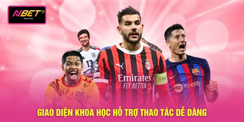Giao diện khoa học hỗ trợ thao tác dễ dàng